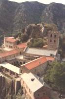 Abbaye Saint-Martin-du-Canigou, Vue depuis la prise d'eau (3)